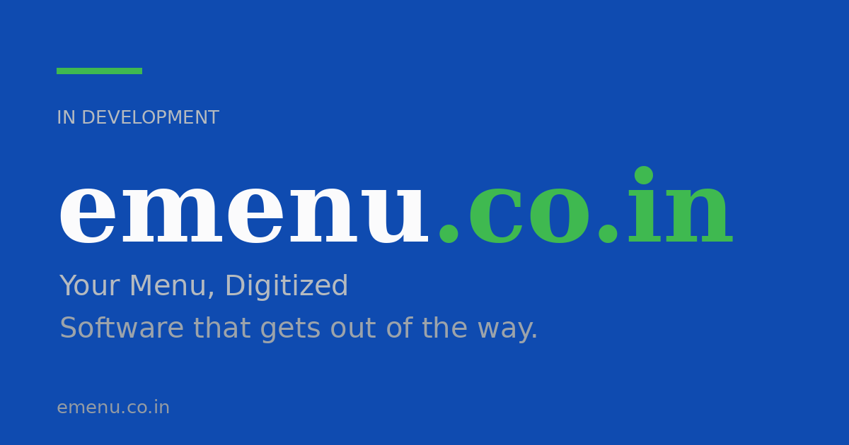 Link preview image for emenu.co.in